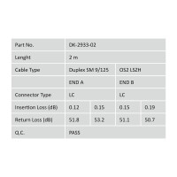 DIGITUS DK-2933-02 - LWL Patchkabel, Duplex, LC zu LC SM OS2 09/125 µ, 2 m