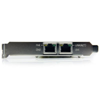 StarTech.com Dual Port PCI Express Gigabit Netzwerkkarte - PCIe PoE/PSE NIC Server Adapter - Eingebaut - Verkabelt - PCI Express - Ethernet - 2000 Mbit/s
