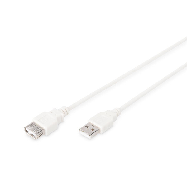 DIGITUS AK-300202-018-E - USB 2.0 Verlängerungskabel, Typ A St/Bu, 1.8m, USb 2.0 konform, be