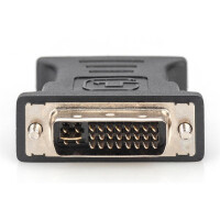 DIGITUS AK-320504-000-S - DVI Adapter, DVI(24+5) - HD15 St/Bu,  DVI-I Dual Link, sw