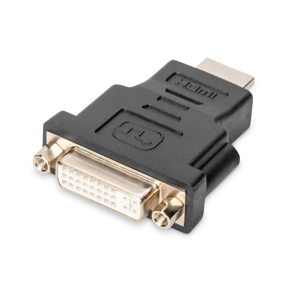 DIGITUS AK-330505-000-S - HDMI Adapter, Typ A - DVI-I(24+5) St/Bu, Full HD, sw