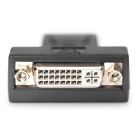 DIGITUS AK-340603-000-S - DisplayPort Adapter, DP - DVI-I (24-5) St/Bu, m/Verriegelung, CE, sw