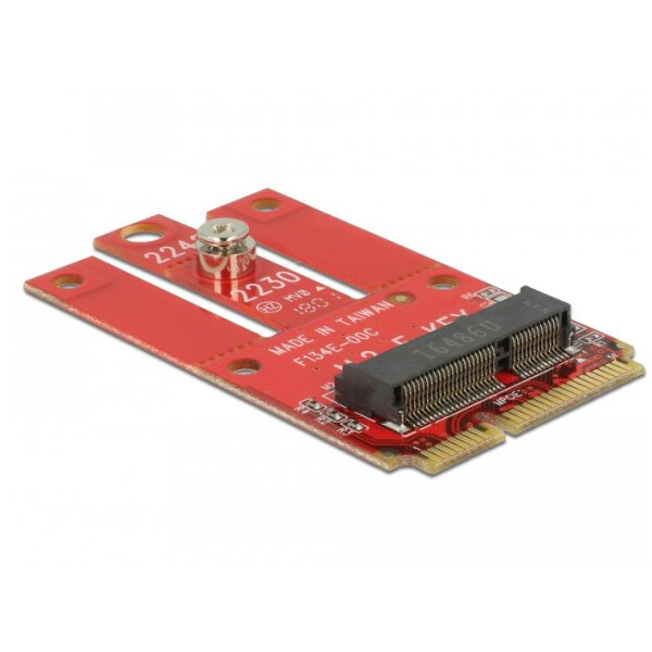 Delock 63909 - Mini PCI Express - M.2 - Volle Höhe - Rot - Windows 10,Windows 7,Windows 8,Windows 8.1 - 30 mm
