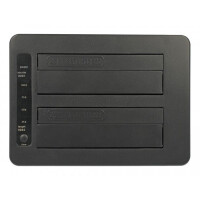 Delock 63957 - Festplatte - SSD - Serial ATA III - 2.5,3.5 Zoll - USB 3.2 Gen 2 (3.1 Gen 2) Type-C - 6 Gbit/s - Schwarz