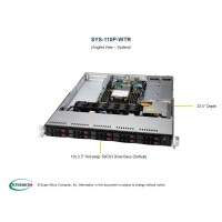 Supermicro SuperServer 110P-WTR - Barebone - DDR4