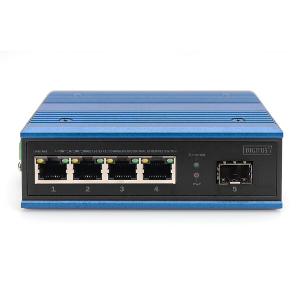 DIGITUS - DN-651134 - Industrie Switch 4xGB 1xSFP