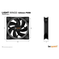 Be Quiet! ! Light Wings PWM 3e 120x120x25| BL076
