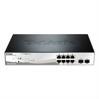 D-Link 10-Port Layer2 PoE Smart Managed Gigabit Switch|green 3.0 8x 10/100/1000Mbit/s - Switch - 1 Gbps