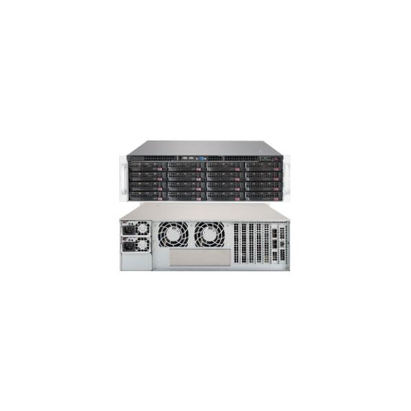 Supermicro 3HE 16x3.5in 600W 12Gbps JBOD - Gehäuse - Serial Attached SCSI (SAS)
