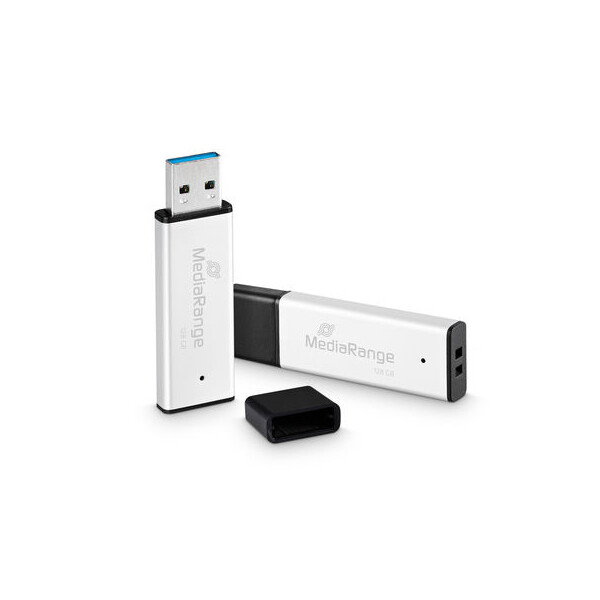 MEDIARANGE USB-Stick 128GB USB 3.0 high performance aluminiu - USB-Stick - 128 GB