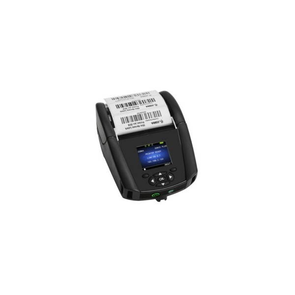 Zebra DT Printer ZQ620 Plus 3_/72mm_ English fonts BT 4.x Linered platen 0.75_ core
