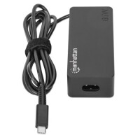Manhattan USB-C Power Delivery Laptop-Netzteil 65 W abnehmbares EU-Stromkabel integriertes