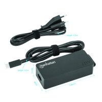 Manhattan USB-C Power Delivery Laptop-Netzteil 65 W...