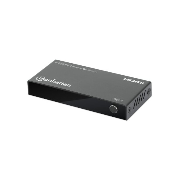 Manhattan 8Ka60Hz 2-Port HDMI-Switch 48G IR-Fernbedienung - 2-Port