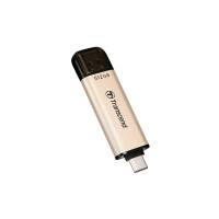 Transcend JetFlash 930C - 512 GB - USB Type-A / USB Type-C - 3.2 Gen 1 (3.1 Gen 1) - 420 MB/s - Kappe - Gold