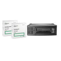 HPE StoreEver LTO-8 Ultrium 30750 - LTO - 2,5:1 - Serial Attached SCSI (SAS) - 5,25" Halbe Höhe - Schwarz - 256-bit AES