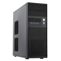 Chieftec CQ-01B-U3-OP - Midi Tower - PC - Schwarz - ATX -...