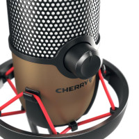 Cherry Streaming UM 9.0 PRO RGB Microphone black/copper USB-Mikrofon fuer - Headset