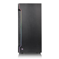 Thermaltake H200 TG RGB - Midi-Tower - PC - SPCC - Schwarz - ATX,Micro ATX,Mini-ITX - 18 cm