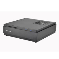 SilverStone ML07 - HTPC - PC - Kunststoff - Stahl - Schwarz - Mini-DTX,Mini-ITX - Boden