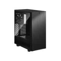 Fractal Design Define 7 Compact - Midi Tower - PC - Aluminium - Stahl - Gehärtetes Glas - Schwarz - ATX - micro ATX - Micro-ITX - Heimbüro