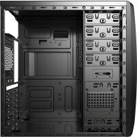 AEROCOOL ADVANCED TECHNOLOGIES Aerocool CS-1102 - Midi Tower - PC - Stahl - Schwarz - ATX,Micro ATX,Mini-ATX - 15 cm