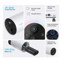 TP-LINK Smart Wire-Free Security Camera 2 System 2 x Tapo C420 1