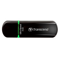 Transcend JetFlash 600 - 4 GB - USB Typ-A - 2.0 - Kappe - 10,3 g - Schwarz