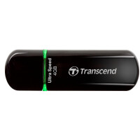 Transcend JetFlash 600 - 4 GB - USB Typ-A - 2.0 - Kappe - 10,3 g - Schwarz