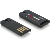 Delock USB 2.0 CardReader - Kartenleser ( TransFlash, microSD, microSDHC ) - Hi-Speed USB