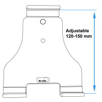 Brodit Passive holder with tilt swivel - Halterung...