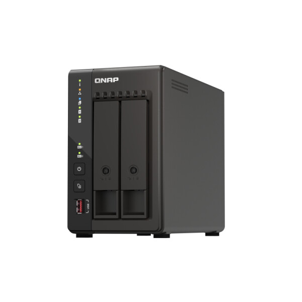 QNAP TS-253E - NAS - Tower - Intel® Celeron® - J6412 - Schwarz