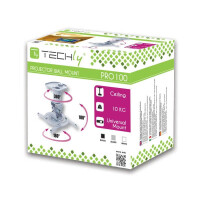 Techly Universal-Deckenhalterung für Beamer, Weiß