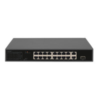 DIGITUS Switch 16-Port FE PoE 2 GE Uplinks RJ45/SFP - Switch - 16-Port