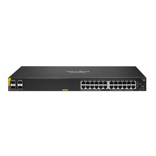 HPE 6000 24G Class4 PoE 4SFP 370W - Managed - L3 - Gigabit Ethernet (10/100/1000) - Power over Ethernet (PoE) - Rack-Einbau - 1U