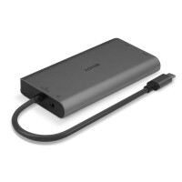 Lindy 43323 - Kabelgebunden - USB 3.2 Gen 1 (3.1 Gen 1) Type-C - 100 W - 1000 Mbit/s - Schwarz - Grau - SD