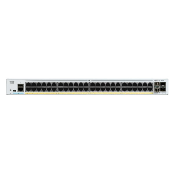 Cisco Catalyst C1000-48P-4X-L - Managed - L2 - Gigabit Ethernet (10/100/1000) - Vollduplex - Power over Ethernet (PoE)