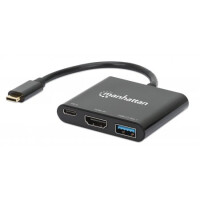 Manhattan USB-C auf HDMI 3-in-1 Docking-Konverter mit...