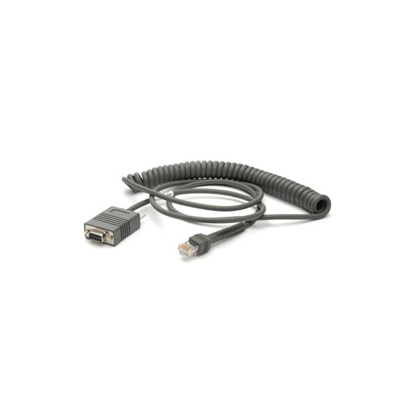 Zebra RS232 Cable - 2,7 m - DB-9 - RS-232 - Grau