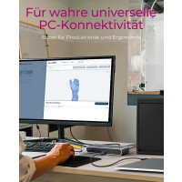 ICY BOX IB-DK8801-TB4 - Kabelgebunden - Thunderbolt 4 -...