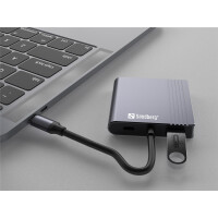 SANDBERG USB-C Dock 2xHDMI+USB+PD