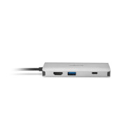 Kensington UH1400P Mobile USB-C® 8-in-1 Dockingstation - USB 3.2 Gen 1 (3.1 Gen 1) Type-C - 85 W - 10,100,1000 Mbit/s - Schwarz - Silber - MicroSD (TransFlash) - SD - China