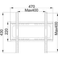 Techly Wandhalterung für LCD TV LED 25-56" slim...