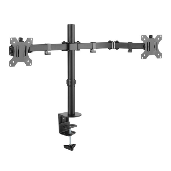 Techly Schreibtischhalterung für 2 LCD TV LED 13-32 Klemme schwarz