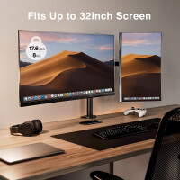 Techly Schreibtischhalterung für 2 LCD TV LED 13-32...