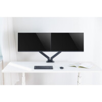 Techly Schreibtischhalterung für 2 LCD TV LED 17-32 Klemme Gasfeder