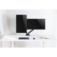 Techly Schreibtischhalterung für 2 LCD TV LED 17-32 Klemme Gasfeder
