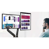 Techly Schreibtischhalterung für 2 LCD TV LED 17-32...