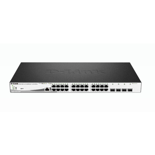 D-Link DGS-1210-28MP/E - Managed - L2 - Gigabit Ethernet (10/100/1000) - Power over Ethernet (PoE) - Rack-Einbau - 1U