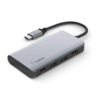 Belkin Adapter USB-C Multiport 4in1 - Adapter -...